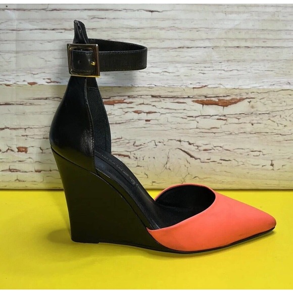 Steve‎ Madden SERISSA Wedge Heel Sandals Shoe Size 5.5 M Ankle Strap Color Block - Picture 15 of 15